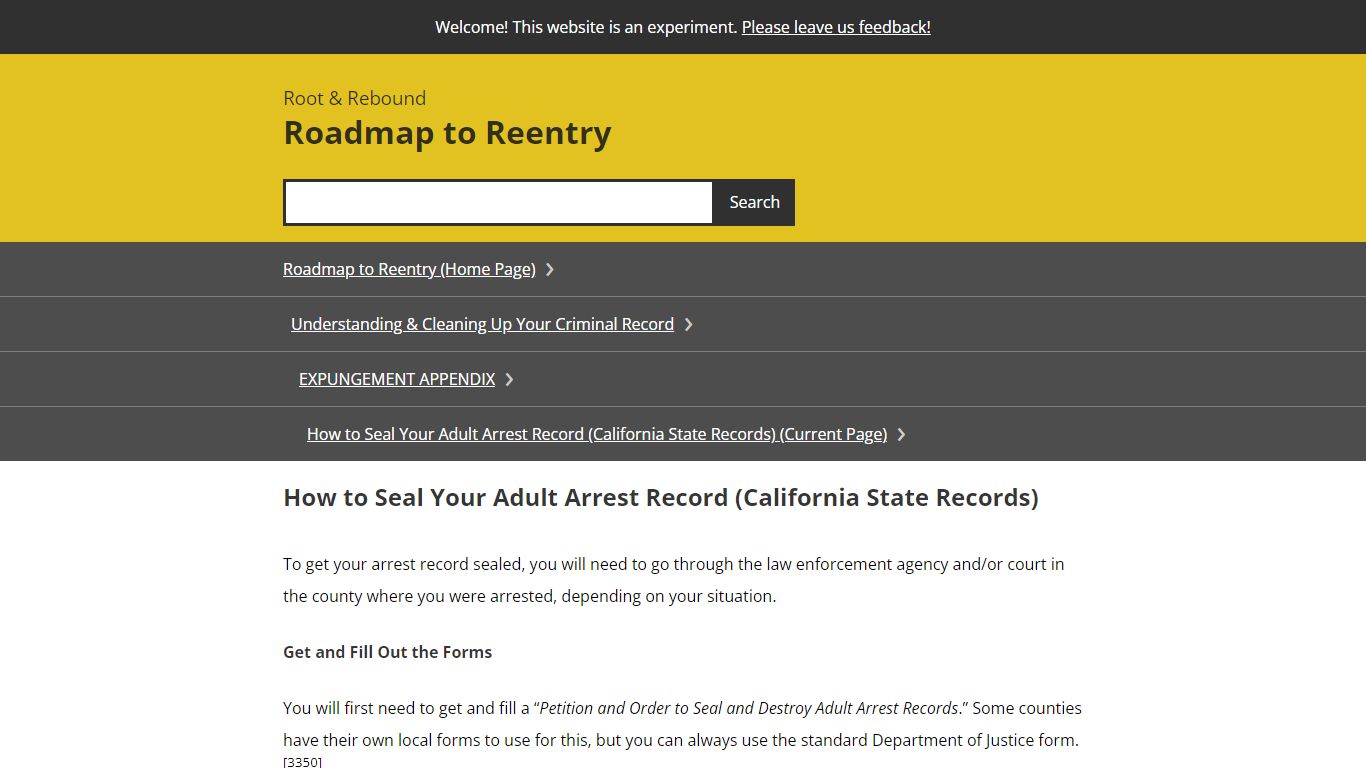 How to Seal Your Adult Arrest Record (California State Records)