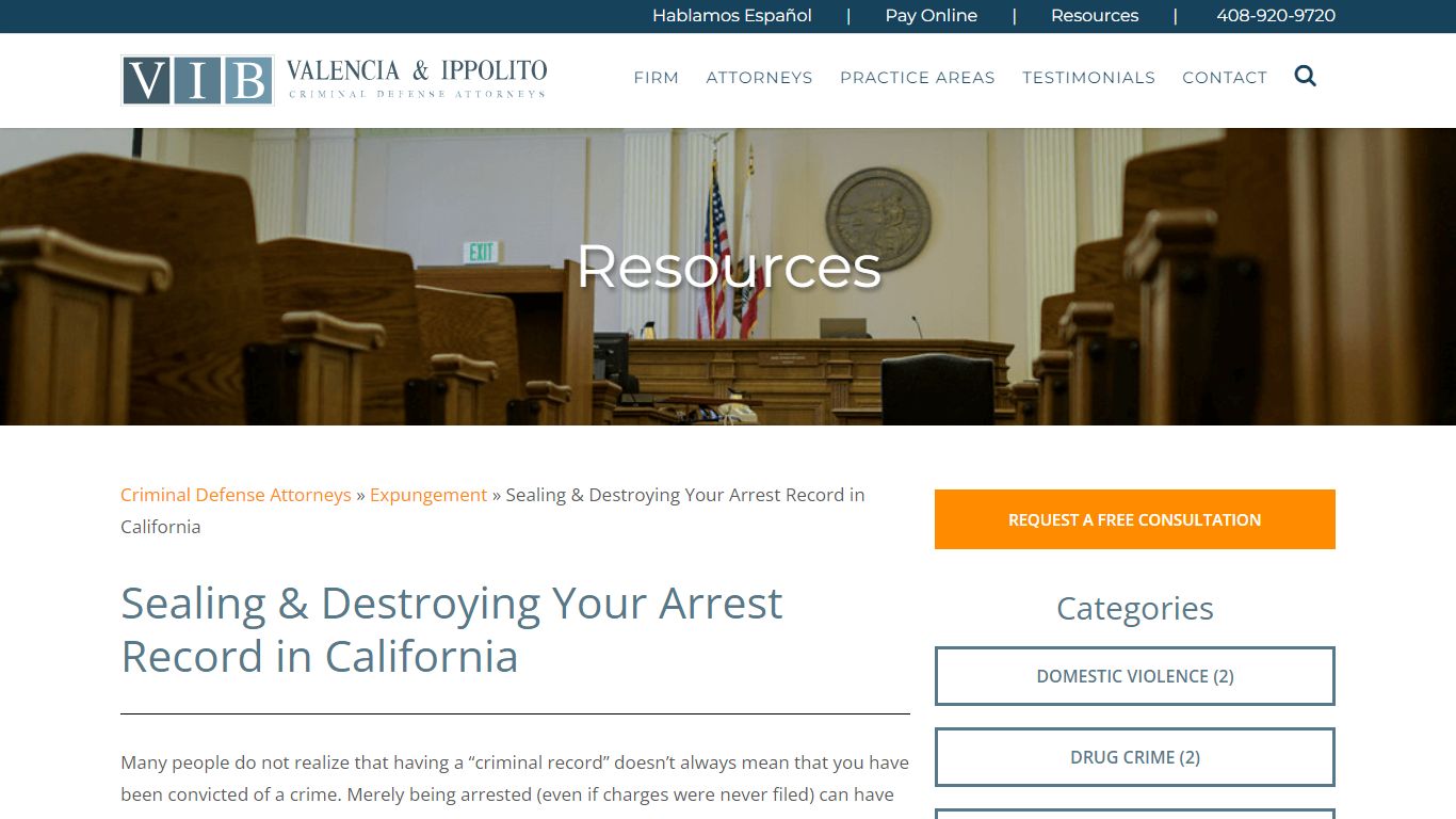 How to Seal & Destroy California Arrest Records - VIB Law